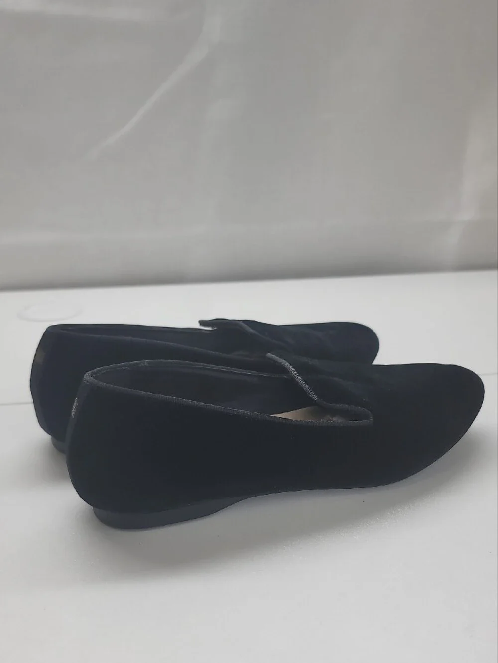 Birdies The Starling Black Velvet Slip-On Loafers Size 6.5